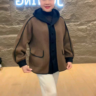 网红同款妈妈装秋冬新款毛衣外套女宽松加厚保暖大衣中老年奶奶