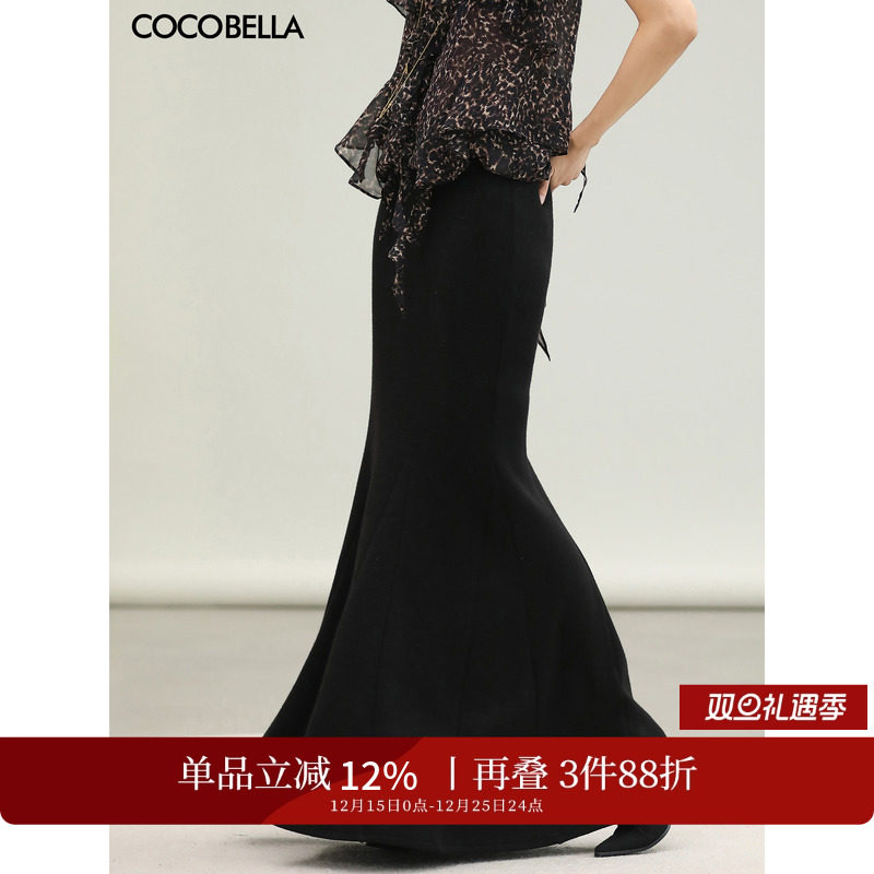 成熟大女人超长鱼尾针织长裙