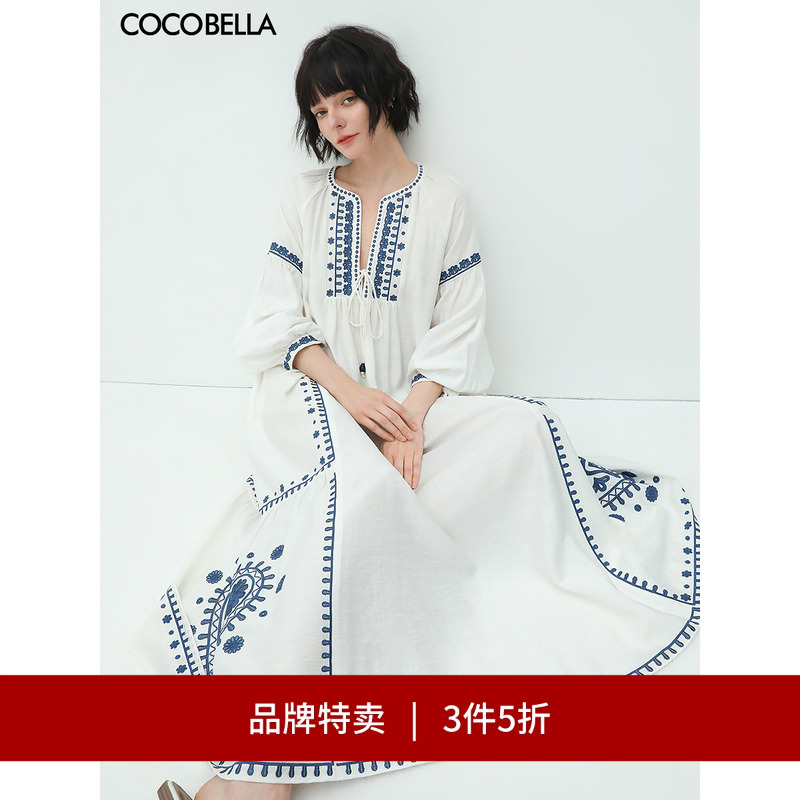 COCOBELLA刺绣连衣裙两件套