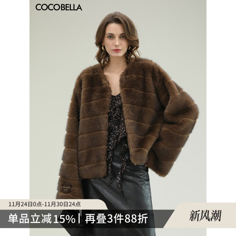 中古风仿貂绒环保皮草