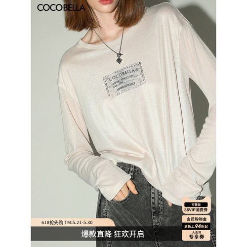 COCOBELLA3D印花长袖T恤