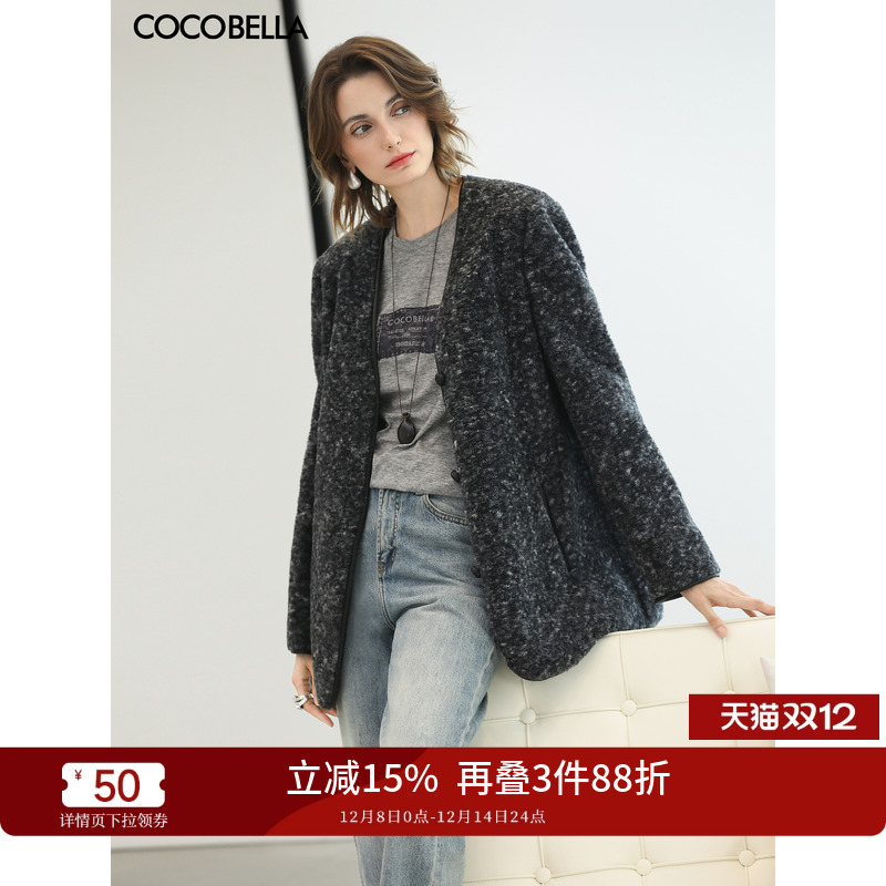 PU边仿皮毛一体环保皮草外套