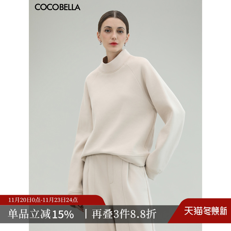 COCOBELLA温暖蓄热半高领卫衣