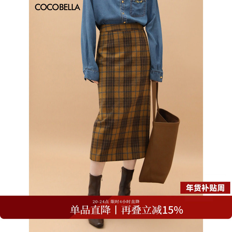 COCOBELLA�����´���Ÿ���ë�ذ���ȹ�ﶬ�Ӻ�ֱͲȹHS923 219Ԫ