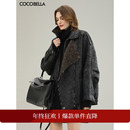 COCOBELLA休闲风爆裂纹PU环保皮衣外套机车夹克PU3006 折扣季