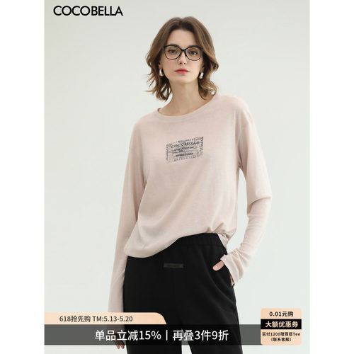 COCOBELLA3D印花长袖T恤