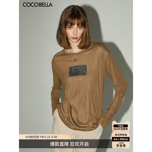 COCOBELLA3D印花长袖T恤