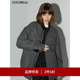 3件5折 COCOBELLA人字纹保暖羊毛外套静奢立领毛呢夹克WL7052