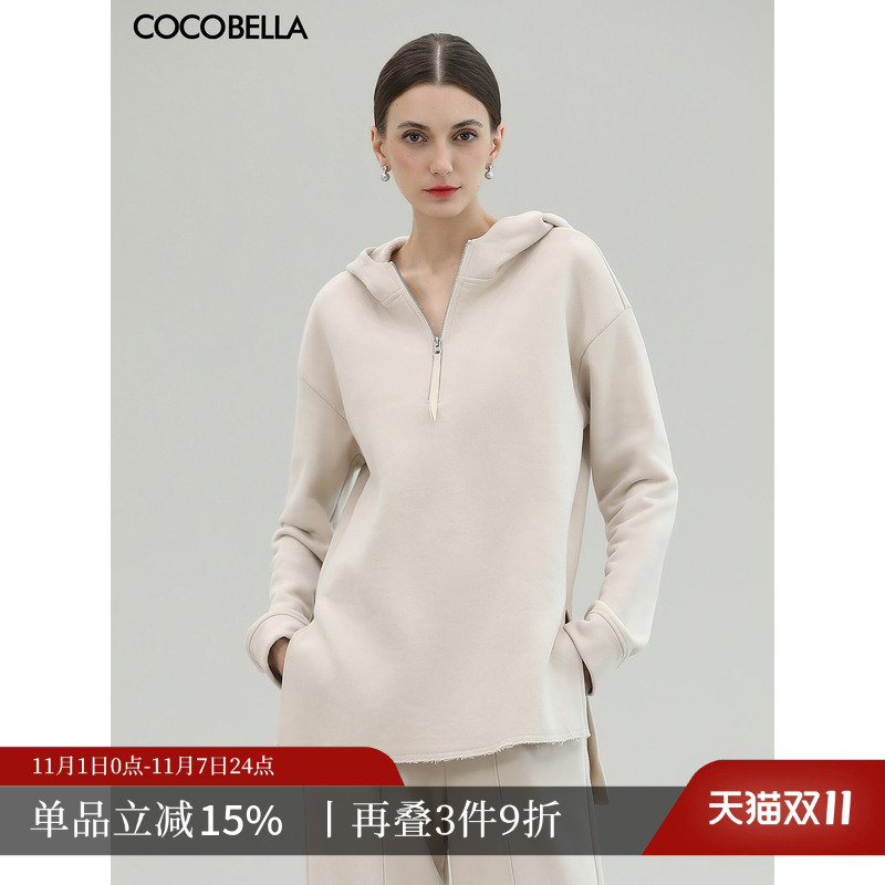 COCOBELLA温暖蓄热连帽卫衣
