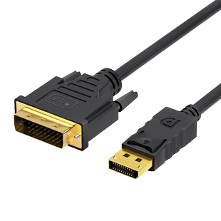 腾飞dp转dvi转接头显示器连接线电脑大displayport接口转换显卡线