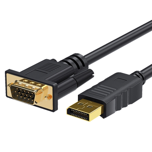 腾飞DP转VGA转接线接口转换器转接头Displayport电脑显示器高清线主机显卡笔记本连接线转接头