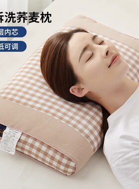 荞麦枕头家用护颈椎助睡眠一对