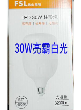 20W25W30W亮霸LED柱形白光灯泡  2500Lm  6500K 32WLED柱形泡