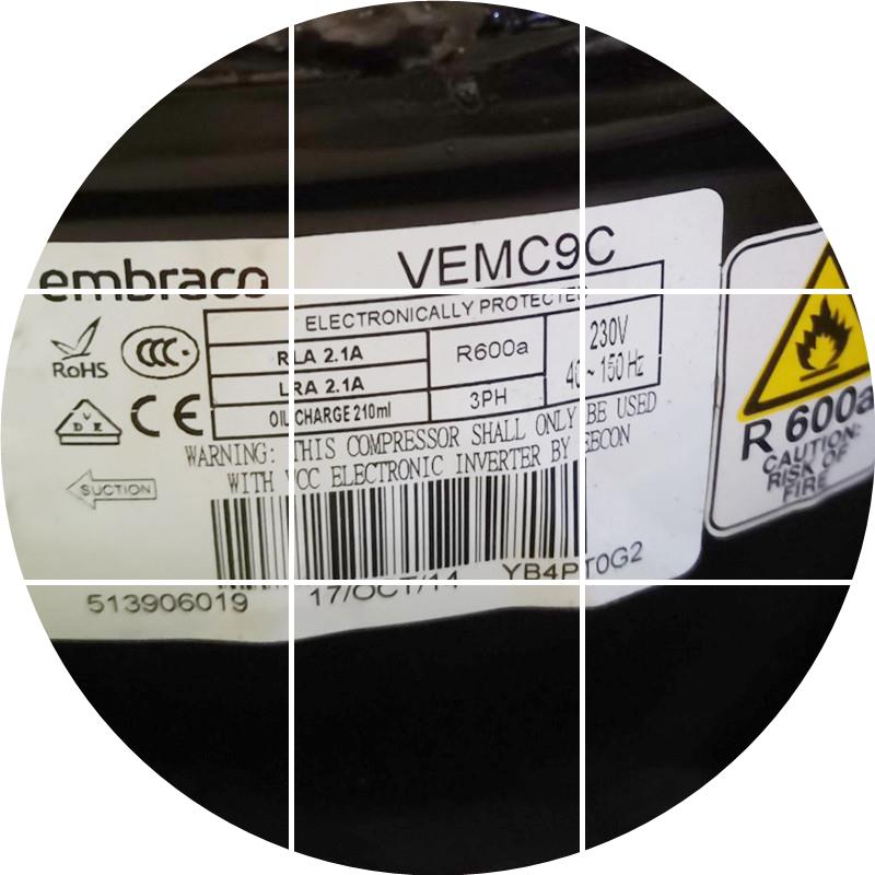 现货全新原装 冰箱变频压缩机VEMC9C压缩泵制冷变频驱动电机embra