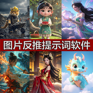 ai图片反推提示词软件豆包即梦可灵deepseek文字生图片关键词