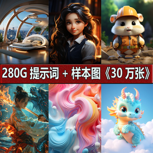 DeepSeek绘画ai绘画即梦可灵关键词提示词咒语案例描述词古诗古风