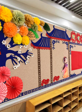 幼儿园元旦新年开学春暖花开主题环创文化评比黑板报墙面墙饰墙贴