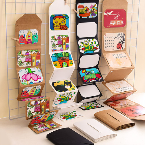 幼儿园相册相框折页收纳册墙贴创意作品展示区角布置环创装饰用品