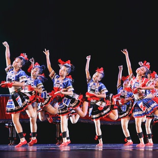 小荷风采表演服侗族瑶族苗族瑶山彩云飞演出服儿童少数民族舞蹈服