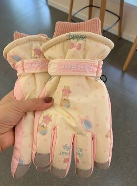 手套女冬季骑行摩托车冬天保暖男士电瓶车防风防寒棉滑雪机车加绒
