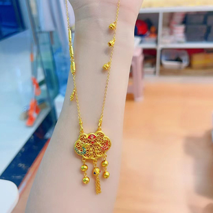 龙凤呈祥锁骨链