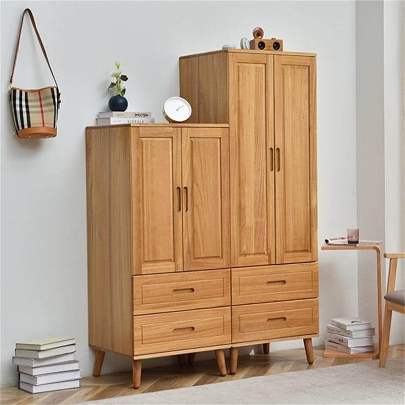 实木衣柜卧室家用小户型储物柜简约儿童斗柜收纳柜子窄原木矮衣橱,住宅家具,独立衣柜,淘宝优惠券,粉丝福利购,淘宝优惠卷