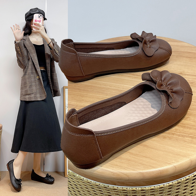 爆款软底豆豆鞋女2026春季新款单鞋女时尚百搭平底一脚蹬妈妈鞋女,女鞋,乐福鞋（豆豆鞋）,淘宝优惠券,粉丝福利购,淘宝优惠卷