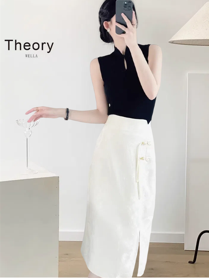 T.heorywella针织吊带背心女
