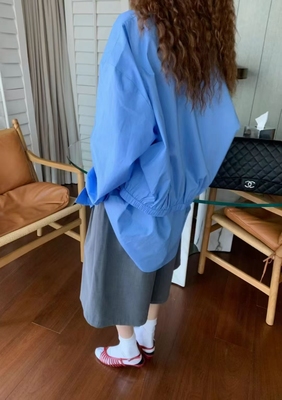 2026早春新款设计感小众假两件衬衫女宽松百搭长袖衬衣外套上衣女