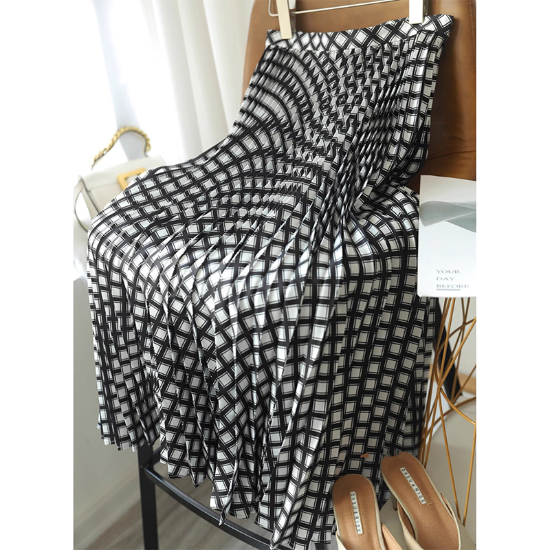 中长款A摆通勤百搭A字型半裙