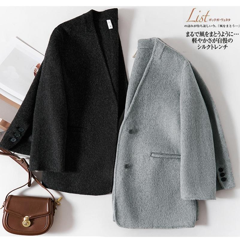 羊毛短款通勤百搭显瘦外套