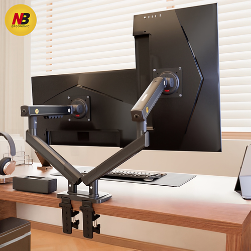 NB双屏显示器支架一拖二机械悬臂