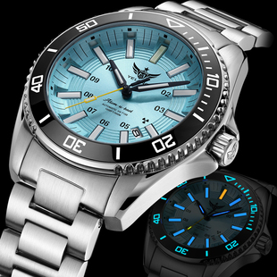 正品牌高档手表男士全自动机械表防水夜光氚气手表潜水男表V1032