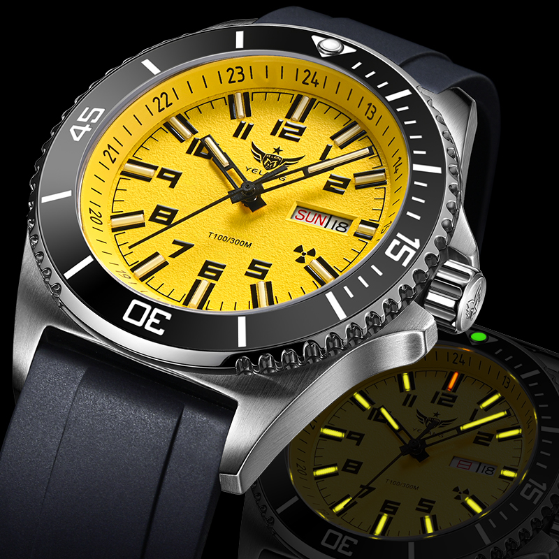 防水氚气夜光男士全自动机械表