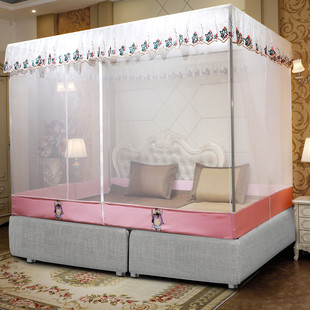 防摔坐床式2024新款防蚊帐定做拼接床子母床蚊帐加大特殊尺寸订做