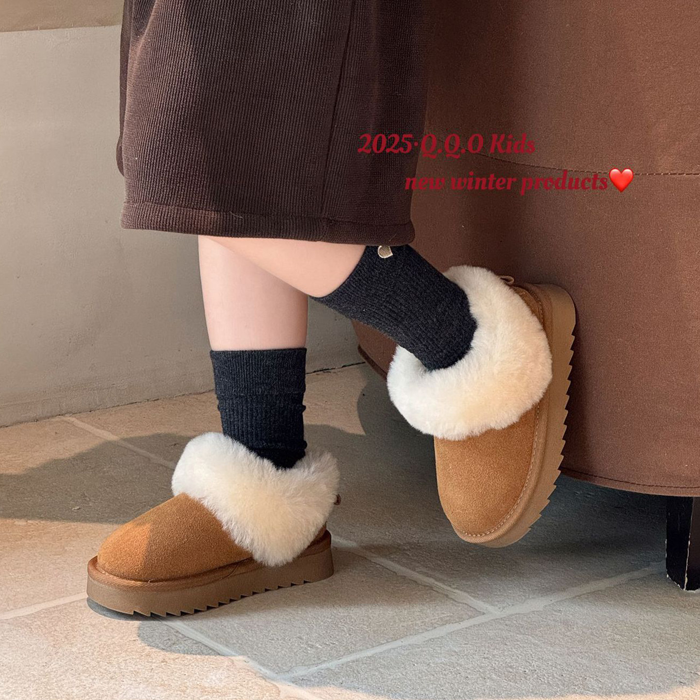 羊毛口真皮儿童棉鞋2025新款冬季加绒加厚男女童雪地靴保暖中大童,童鞋/婴儿鞋/亲子鞋,棉鞋,淘宝优惠券,粉丝福利购,淘宝优惠卷