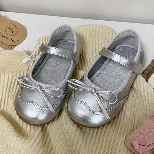 【葵兮正品】金银色女童公主鞋潮