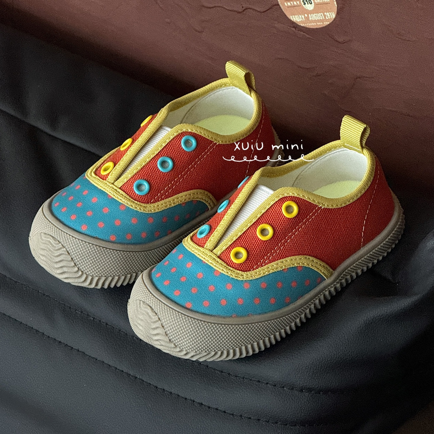 2026春季一脚蹬儿童帆布鞋韩版撞色宽版男女宝宝幼儿园室内外鞋子,童鞋/婴儿鞋/亲子鞋,帆布鞋,淘宝优惠券,粉丝福利购,淘宝优惠卷