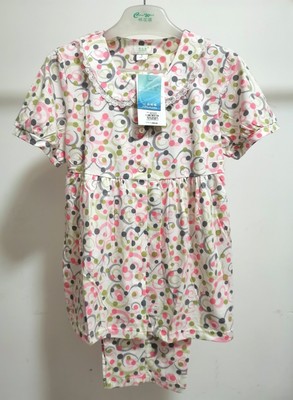 棉花堡家居服女春夏季睡衣短袖长裤纯棉套装柔软舒适轻盈透气甜美