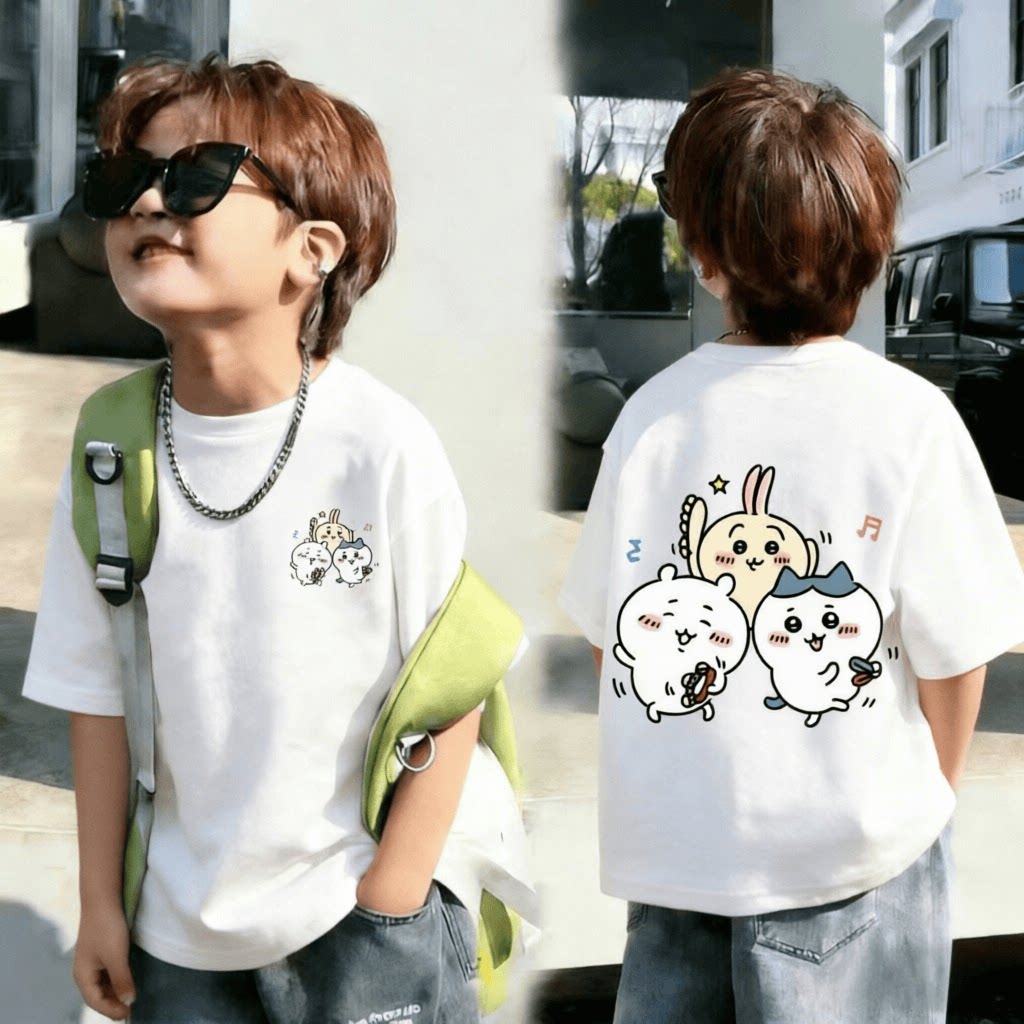 【纯棉】儿童夏季百搭短袖T恤韩版爆款男童中小童宝宝简约上衣t恤