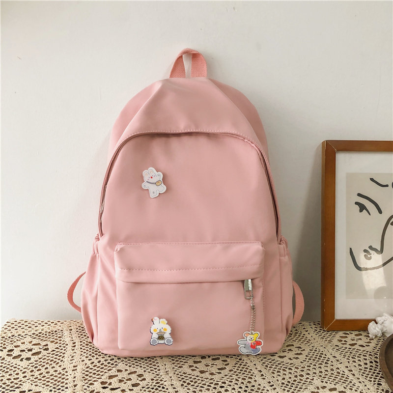 【特价清仓】日系双肩包女帆布ins简约百搭初中生高中大学生书包