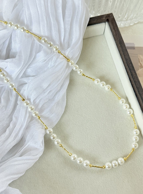 满天星澳白珍珠项链女