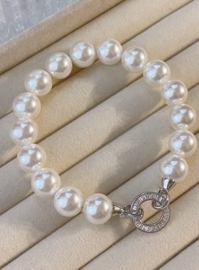 2025新款925银澳白珍珠手链女