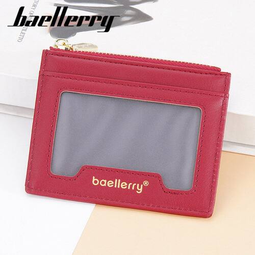 baellerry新款钱包女士简约韩版短款拉链可放驾照多卡位小零钱包