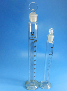 玻璃具塞量筒 带刻度10ml 25ml 50ml100ml 250ml 500ml 1000ml