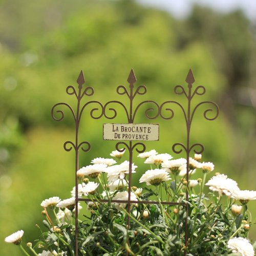 日系铁艺复古做旧长矛单尖花插花盆插排摆件花园杂货花园庭院装饰