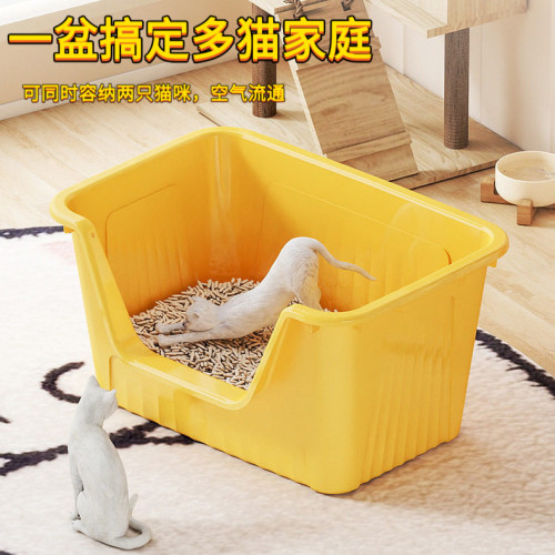 猫砂盆开放式超大号防臭大号