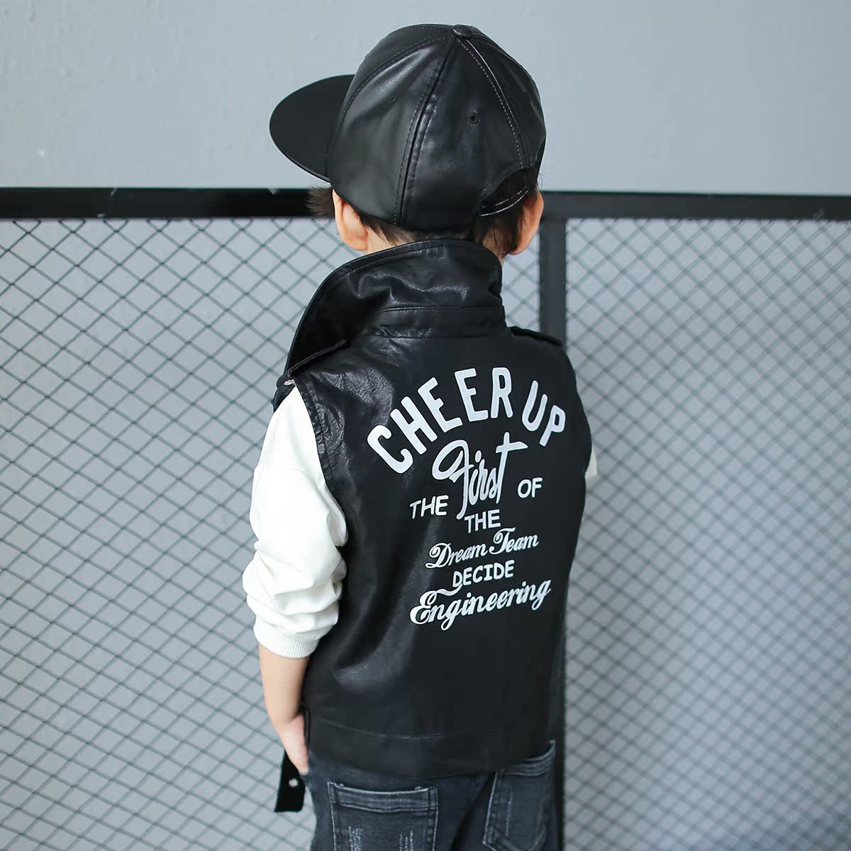 Gilet garcon en cuir - Ref 2067267 Image 3