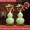 (SF Free Shipping) YTJ Jixiang Gaozhao Gourd Pair with Bottom (Brass+Glass Jade)