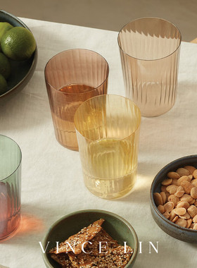 英国LSA Germs宝石系列玻璃杯幻彩水晶玻璃平底水杯鸡尾酒杯饮料